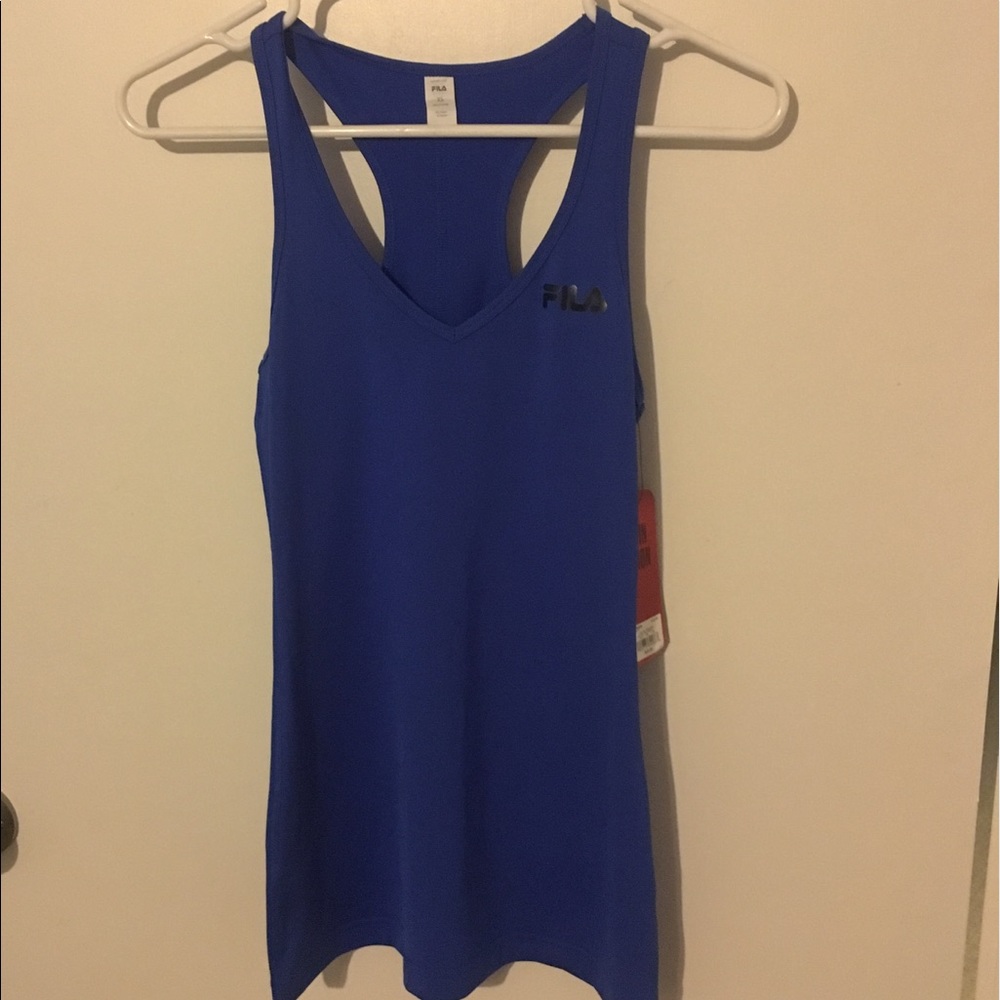 NWT FILA racerback athletic tank XS Blue